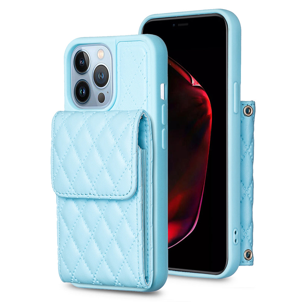 BF22-Style pro iPhone 13 Pro Kickstand Kryt na telefon PU kůží potažený TPU sloty pro karty Pouzdro na telefon BF22-Style pro iPhone 13 Pro Kickstand Kryt na telefon PU kůží potažený TPU sloty pro karty Pouzdro na telefon